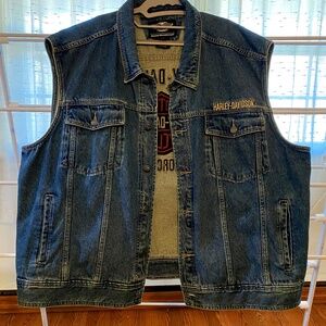 Harley Davidson Genuine MotorClothes  XXL Men’s Denim Vest